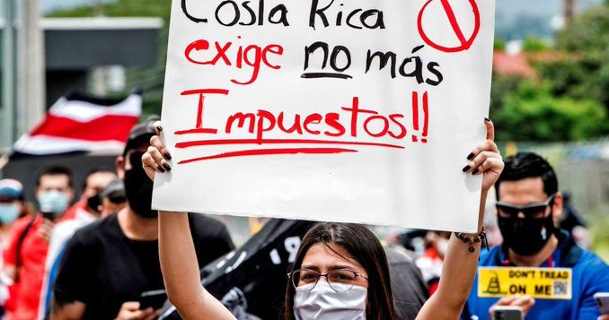 Costarricenses intensifican protestas contra su gobierno ante pacto con FMI que alzará impuestos costarricenses-intensifican-protestas-contra-su-gobierno-ante-pacto-con-fmi-que-alzara-impuestos